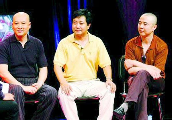 3 diễn viên đóng vai Đường Tăng (từ trái sang): Trì Trọng Thoại, Uông Việt và Từ Thiếu Hoa.