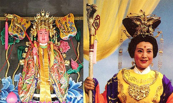 Chủ nhân của vườn đào tiên trên thiên đình bị Tôn Ngộ Không quấy phá qua hóa thân của nữ nghệ sĩ Vạn Phức Hương khiến nhiều khán giả ngỡ ngàng vì rất giống với những bức tượng Vương mẫu nương nương thờ cúng trong các ngôi chùa.