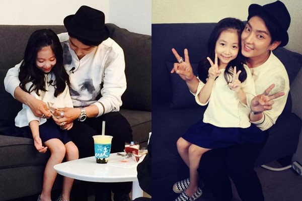 Lee Jun Ki và “con gái” Lee Chae Mi ngoài đời thân thiết ngoài đời.