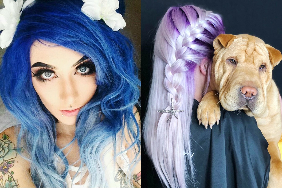 Xanh da troi va nhung mau toc nhuom hot nhat dip Tet nay hinh anh