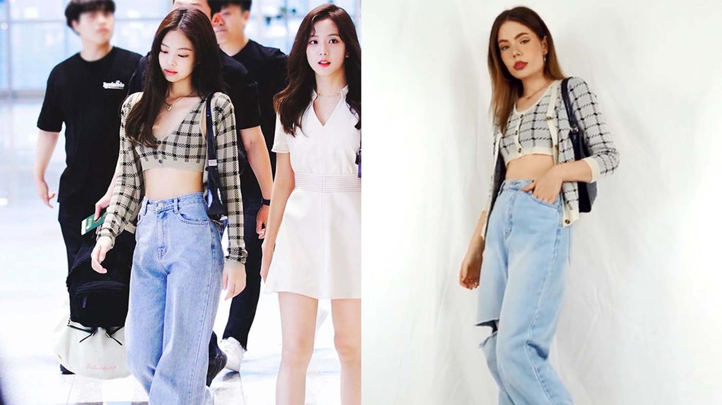 Co gai noi tieng tren mang nho tai mac do giong het sao Han hinh anh