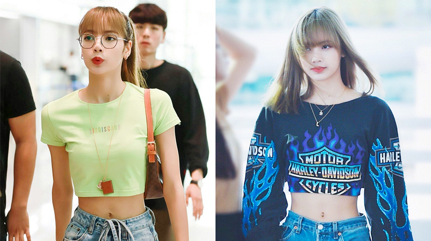 Lisa co gu thoi trang san bay thu hut nho voc dang thon gon hinh anh