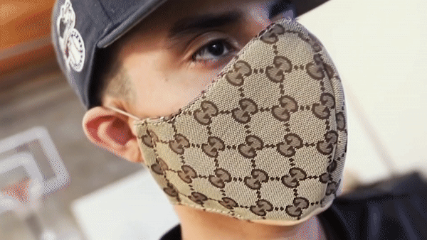 Cat tui Gucci may thanh khau trang sanh dieu de dao pho hinh anh