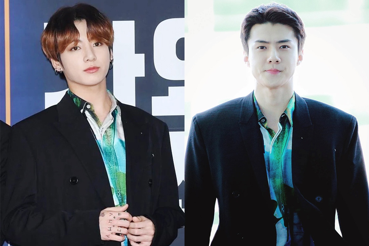 Fan phat hien BTS, EXO nhieu lan mac trang phuc giong nhau hinh anh