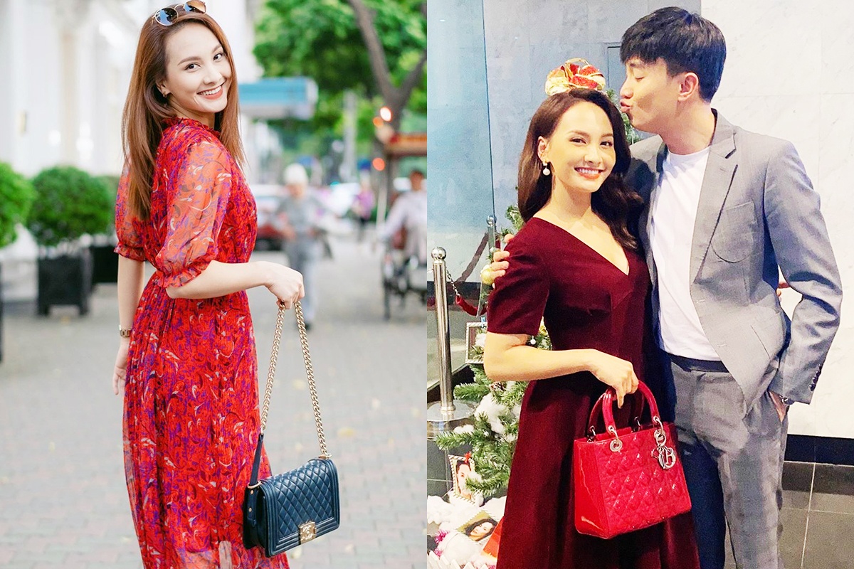 Bao Thanh deo nhieu tui xach hang hieu, co chiec tri gia 5.000 USD hinh anh