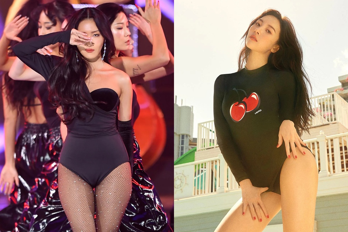 Hwasa va nhieu my nhan Han khoe dang trong vay ao bo sat hinh anh