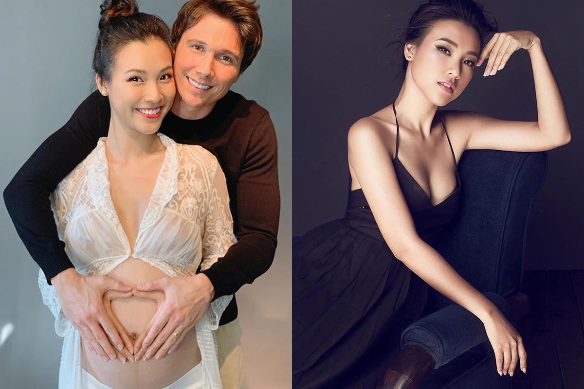 MC Hoang Oanh luc mang bau cang thich an mac dep, cham soc da moi ngay hinh anh