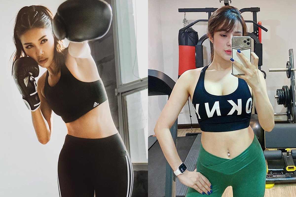 Minh Tu va dan my nhan Viet chon tap gym, dam boc de giu dang hinh anh