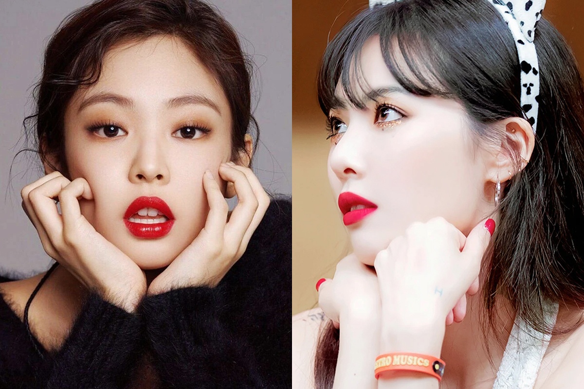 Jennie, HyunA va dan my nhan Han trong quyen ru khi thoa son do hinh anh