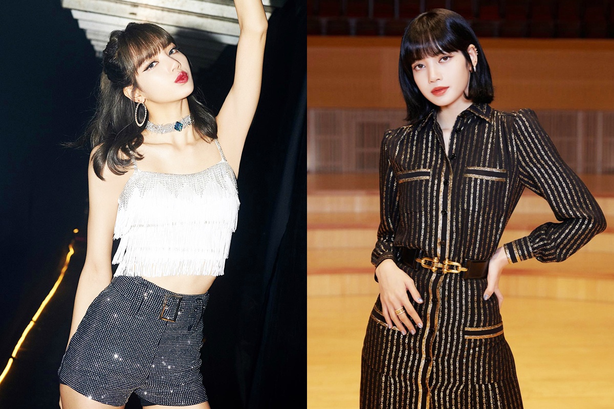 Lisa (BlackPink) the hien ca tinh voi toc ngan hinh anh