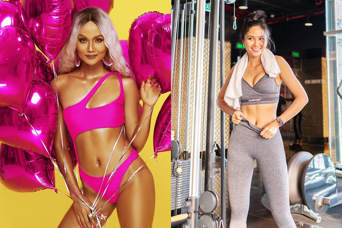 H'Hen Nie an nhieu rau, cham tap gym de giu vong eo san chac hinh anh