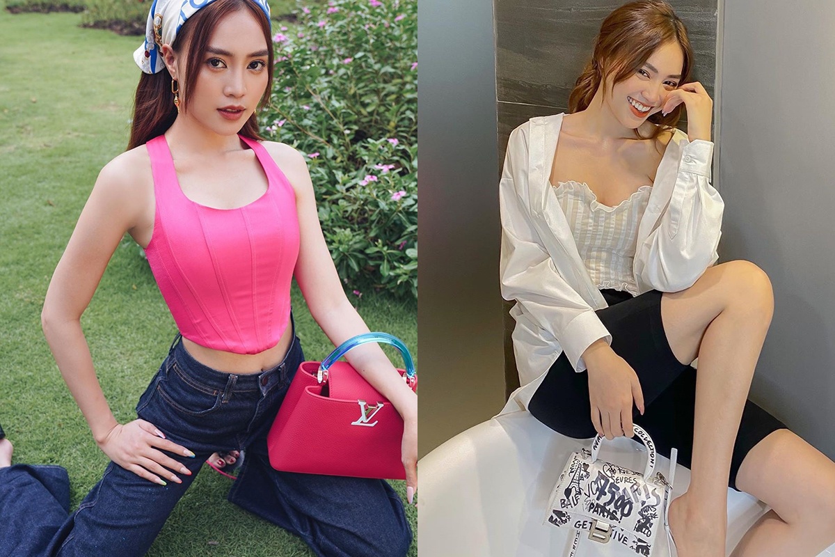 Ninh Duong Lan Ngoc phoi do the nao voi tui hang hieu? hinh anh