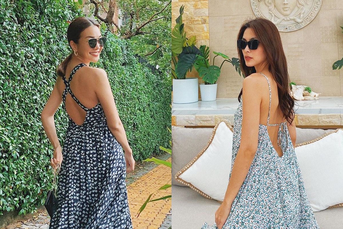 Thanh Hang, Tang Thanh Ha dien vay khoe lung tran quyen ru hinh anh