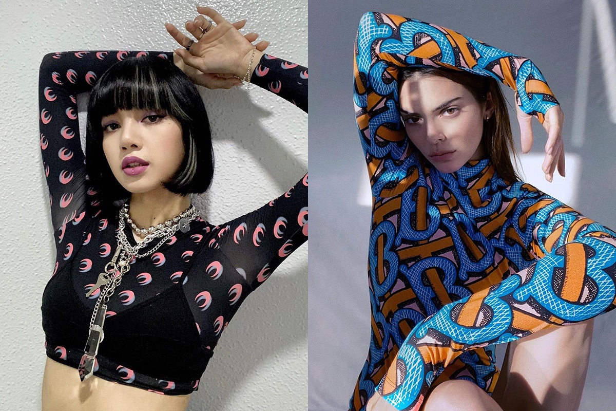Lisa, Kendall Jenner dien mot ao dai tay bo sat co the hinh anh
