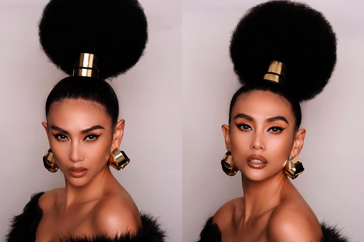 Vo Hoang Yen lam toc giong cay bonsai hinh anh