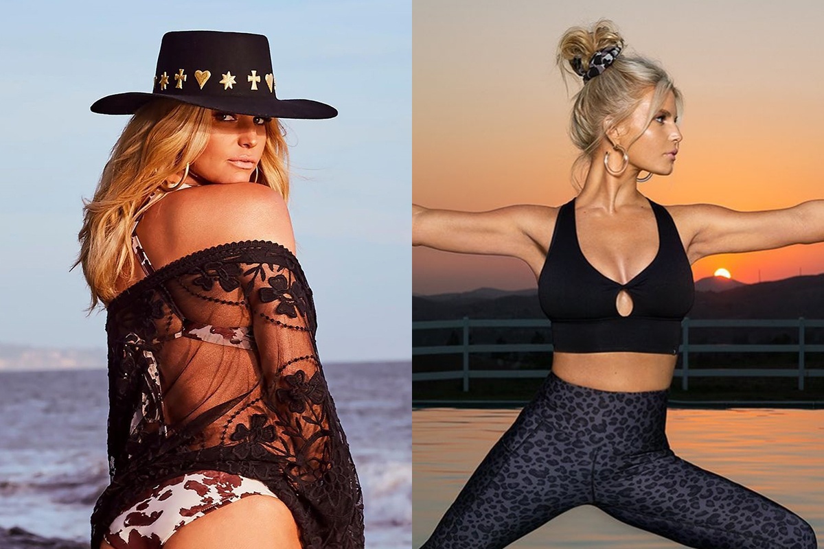 Jessica Simpson khoe duong cong sau khi giam 45,5 kg hinh anh