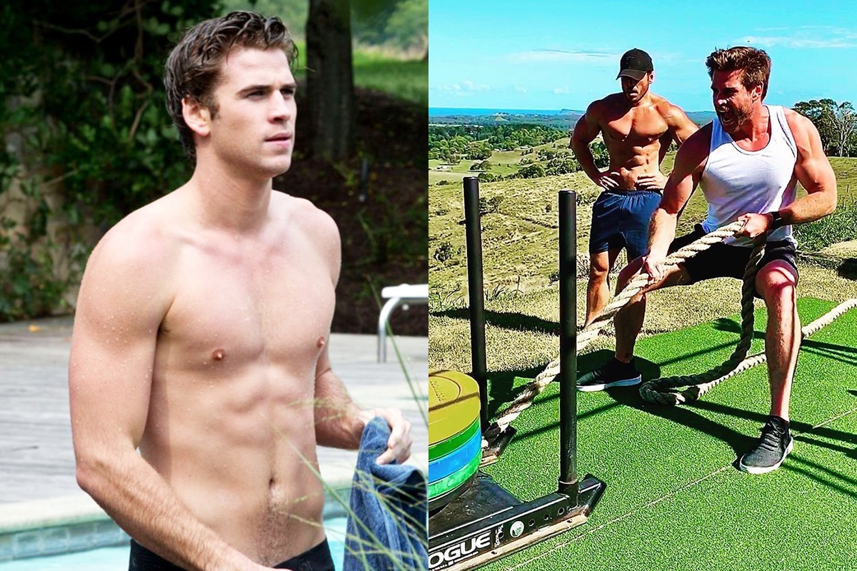 Liam Hemsworth keo ta 50 kg giua troi nang hinh anh