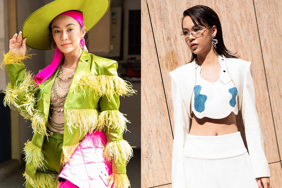 Mau Thuy, Phi Phuong Anh mac sanh dieu tren duong Dong Khoi hinh anh