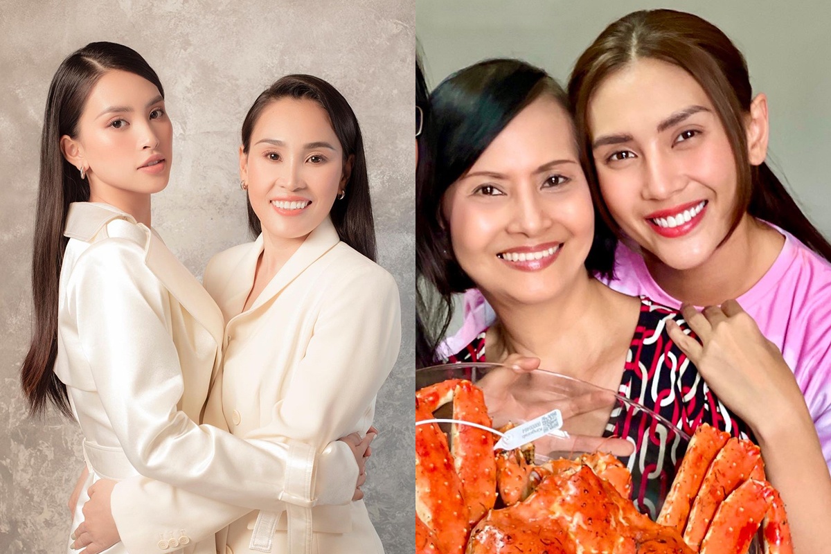 Tieu Vy, Vo Hoang Yen dang anh chup cung me hinh anh