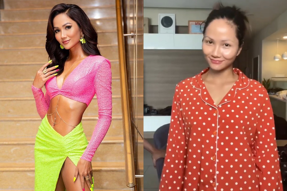 H'Hen Nie khoe mat moc khi o nha hinh anh