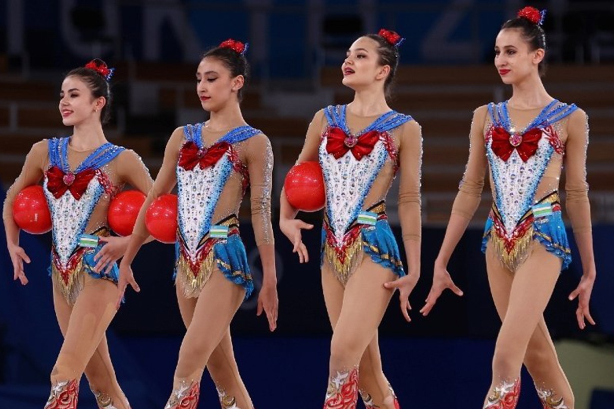 5 co gai the duc nhip dieu mac vay Thuy thu Mat trang o Olympic Tokyo hinh anh