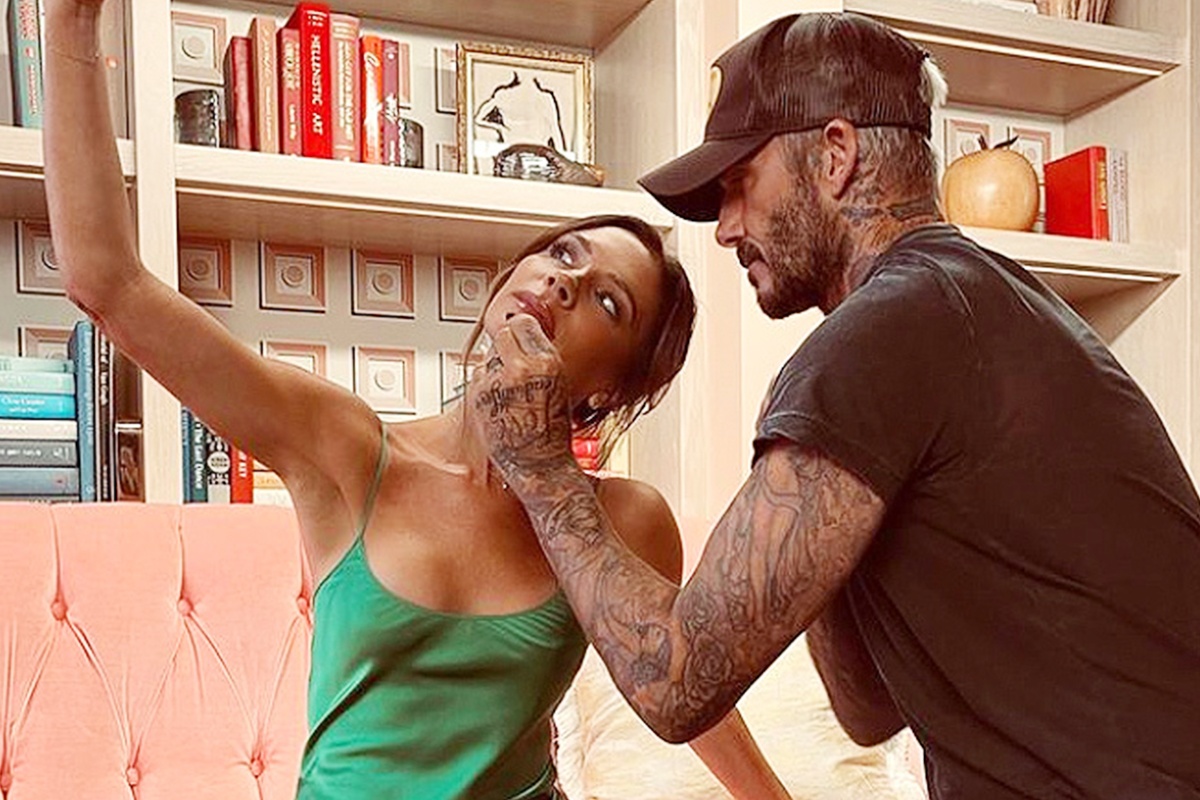 David Beckham giup vo trang diem hinh anh