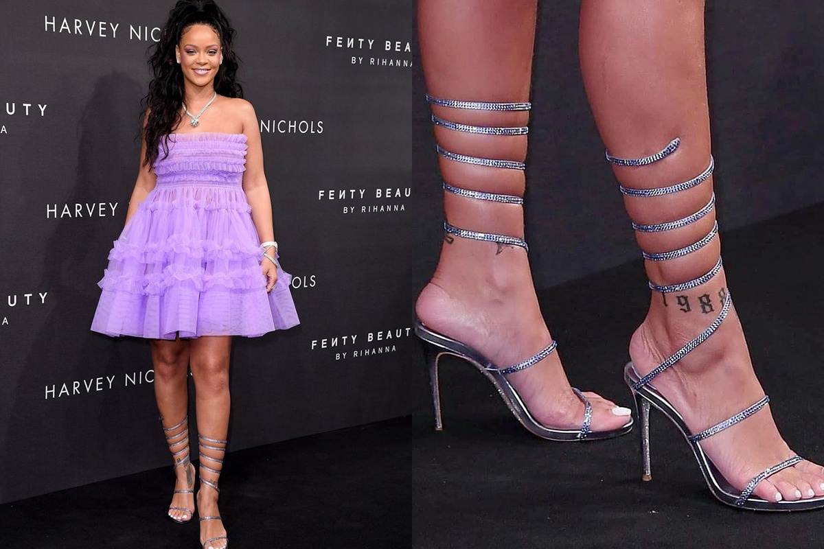 Mau giay cao got duoc vi nhu chu ran cuon tron hinh anh