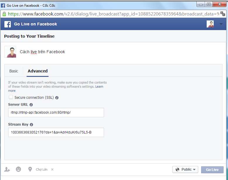 cach live facebook bang may tinh anh 4