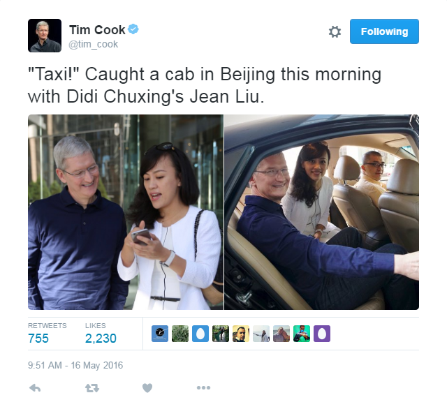 Tim Cook den Trung Quoc anh 1