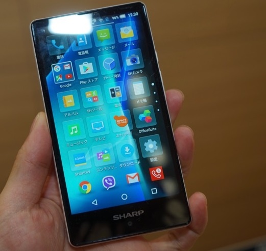 Dien thoai vien mong Sharp Aquos co them ban mini hinh anh