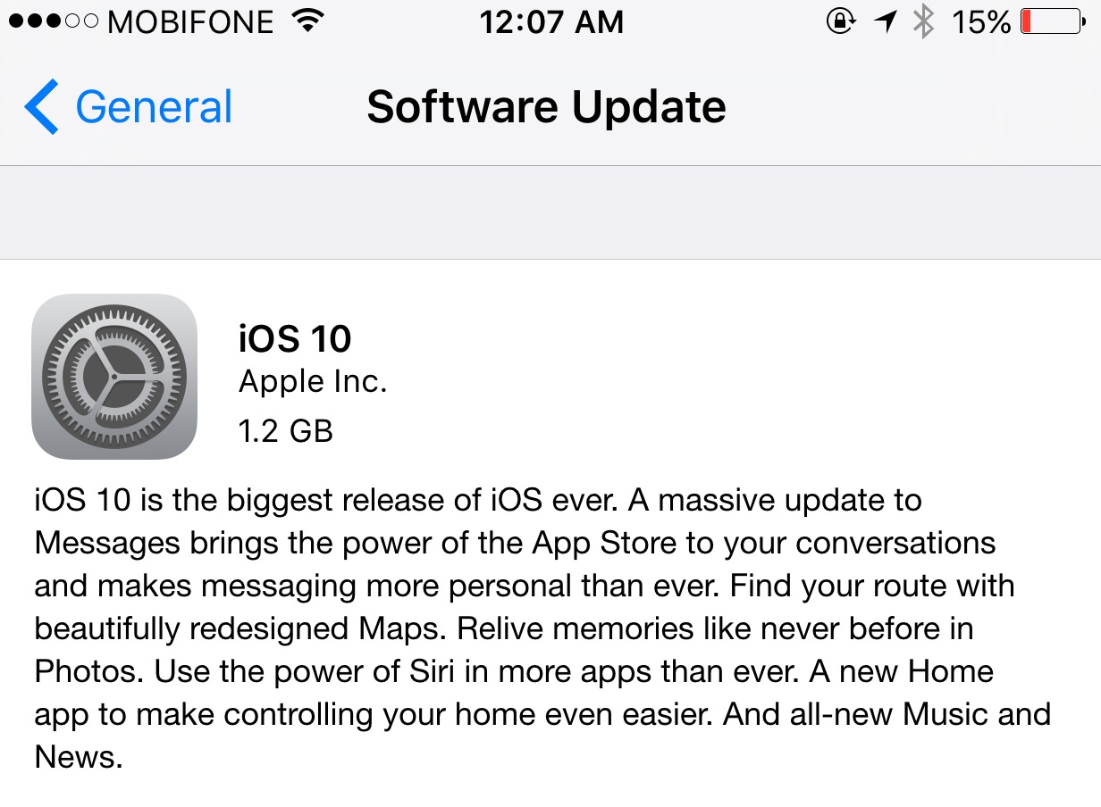 Tải iOS 10 chính thức ảnh 1 Tai iOS 10 chinh thuc anh 1