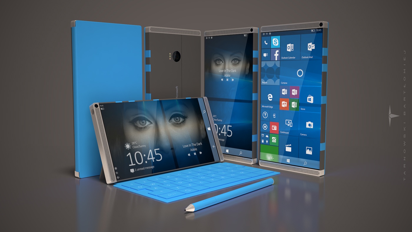 Bản concept chiếc Surface Phone ảnh 3 Ban concept chiec Surface Phone anh 3