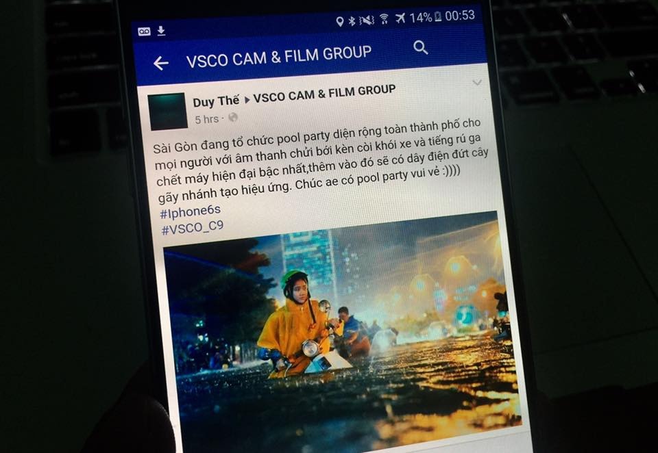 Mua ngap o Sai Gon tao bung no chia se tren mang hinh anh