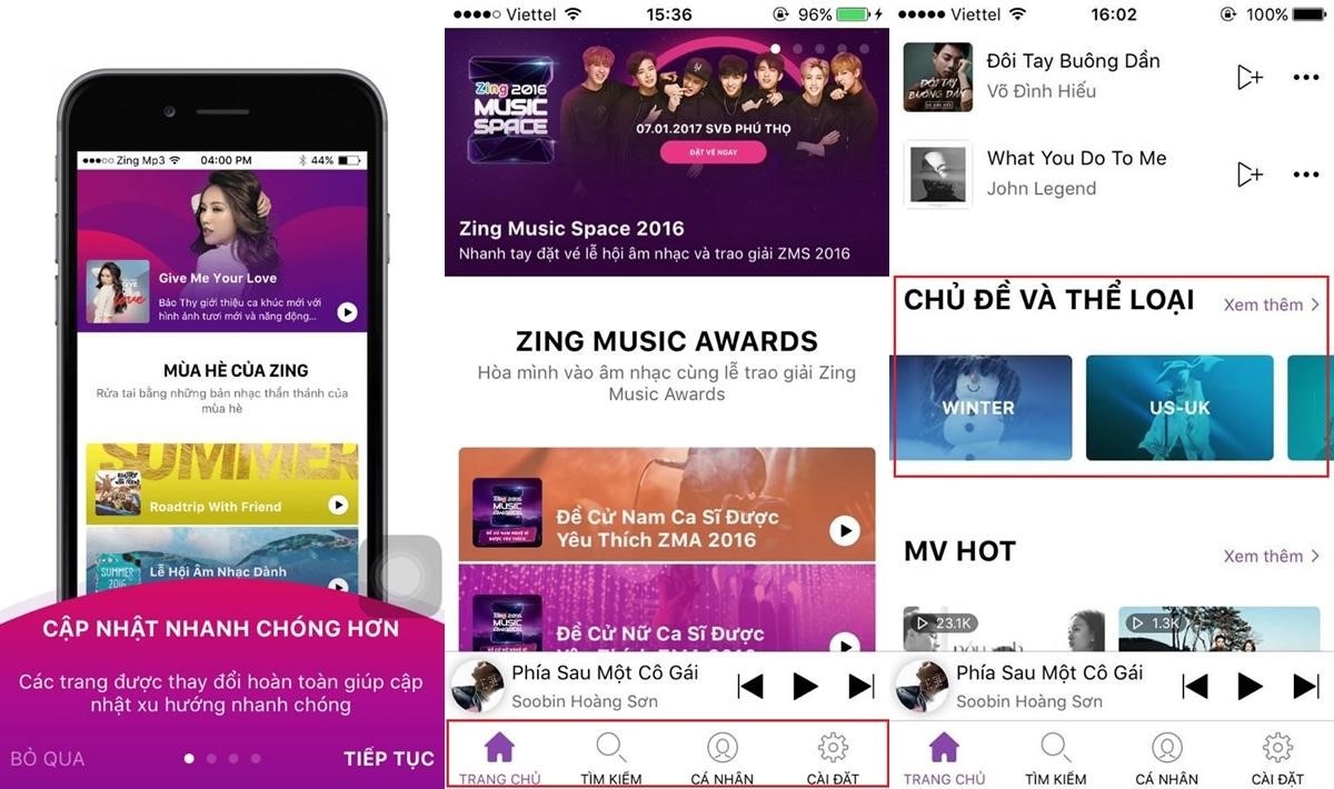 Zing MP3 thay doi giao dien, them nhieu tinh nang tien dung hinh anh