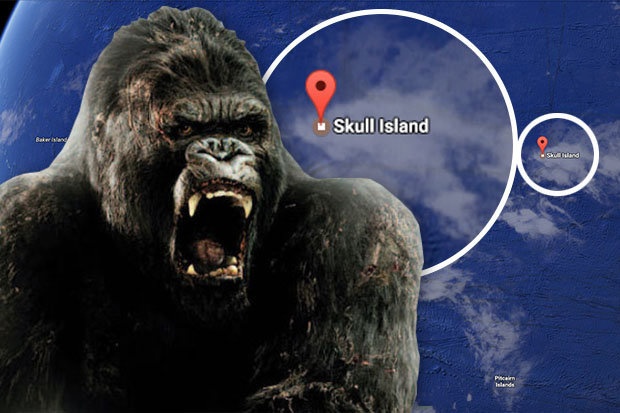 Google tao vi tri cua Skull Island tren Maps hinh anh