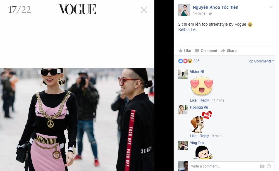 Toc Tien len tap chi Vogue anh 1