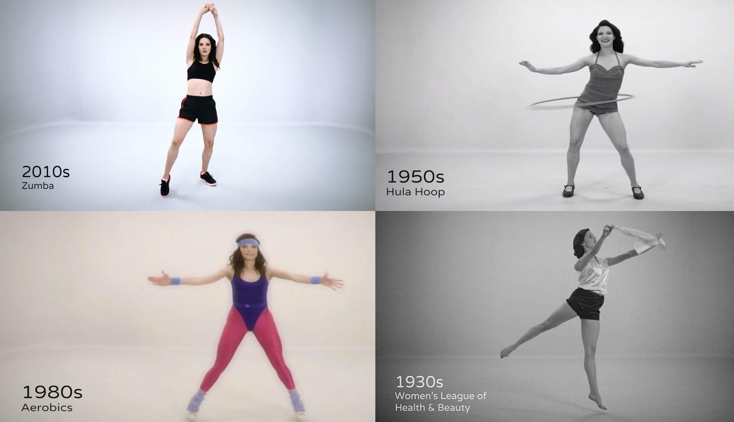 Phong cach phu nu tap the duc trong 100 nam hinh anh