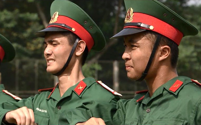 Qua trinh ren luyen tieu binh gac Lang Chu tich Ho Chi Minh hinh anh