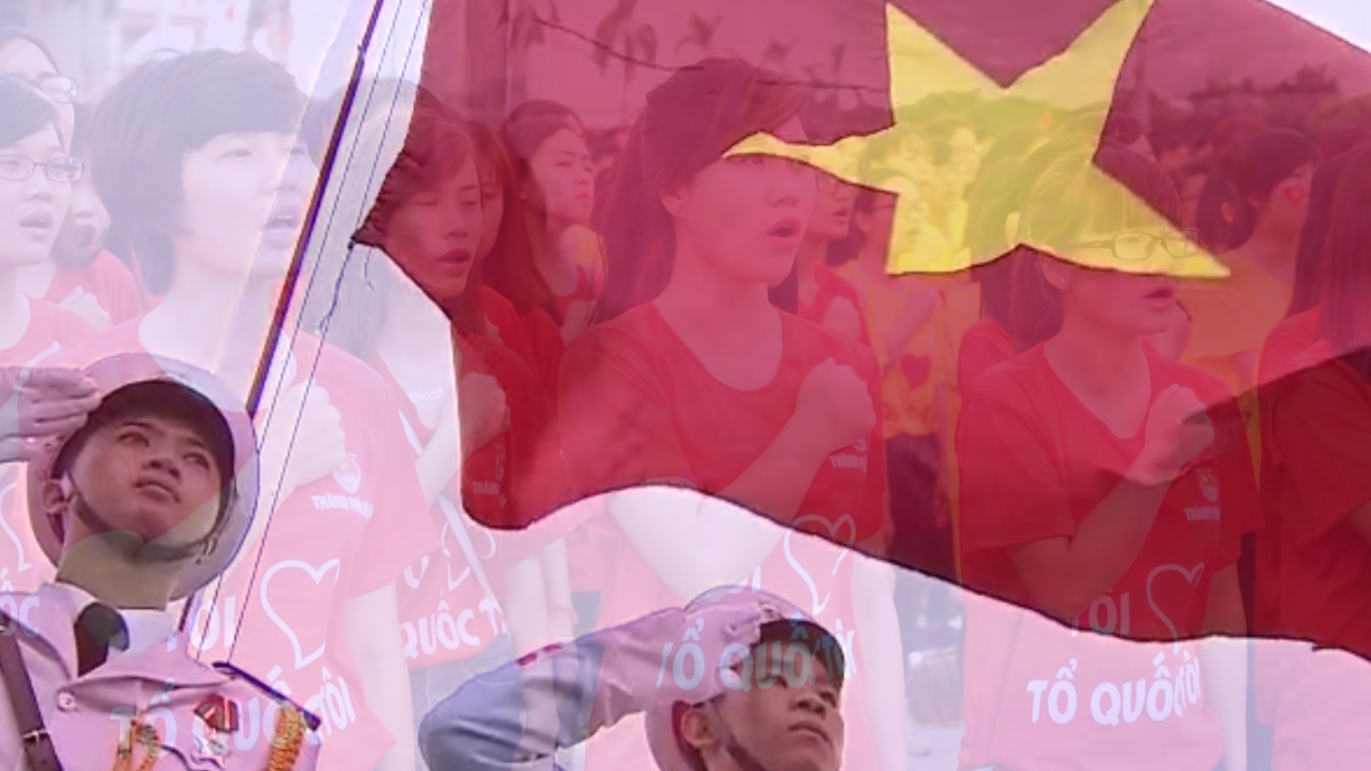 12.000 nguoi chao co va xep hinh ban do Viet Nam hinh anh