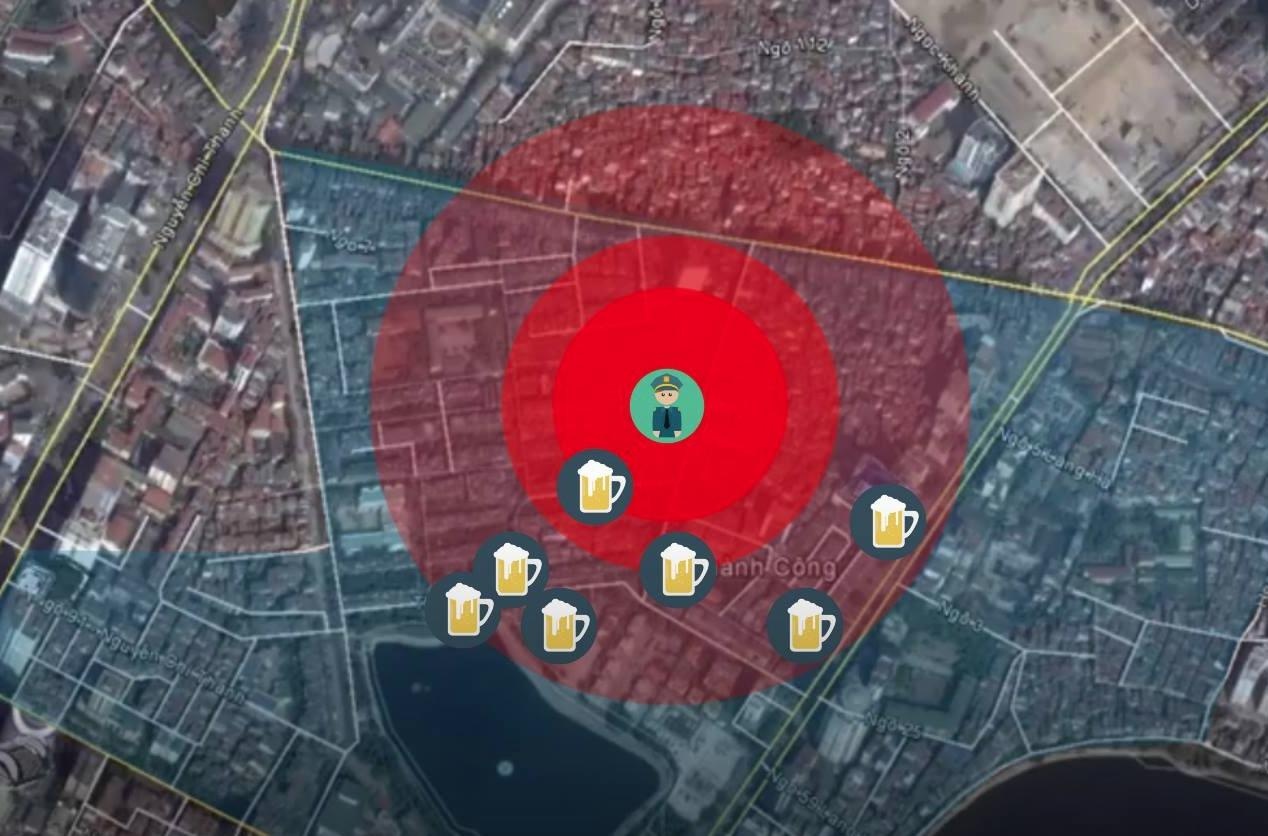 Quan bia chiem via he cach tru so cong an phuong bao xa? hinh anh