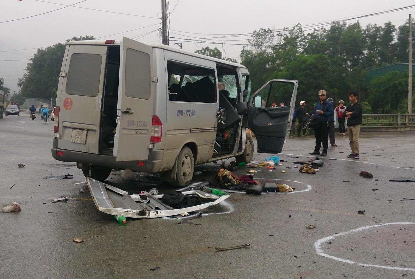 Video hien truong xe don dau gap tai nan hinh anh