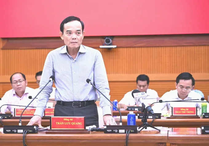 Bí thư Thành ủy TP.HCM Trần Lưu Quang làm việc với Tập đoàn Becamex