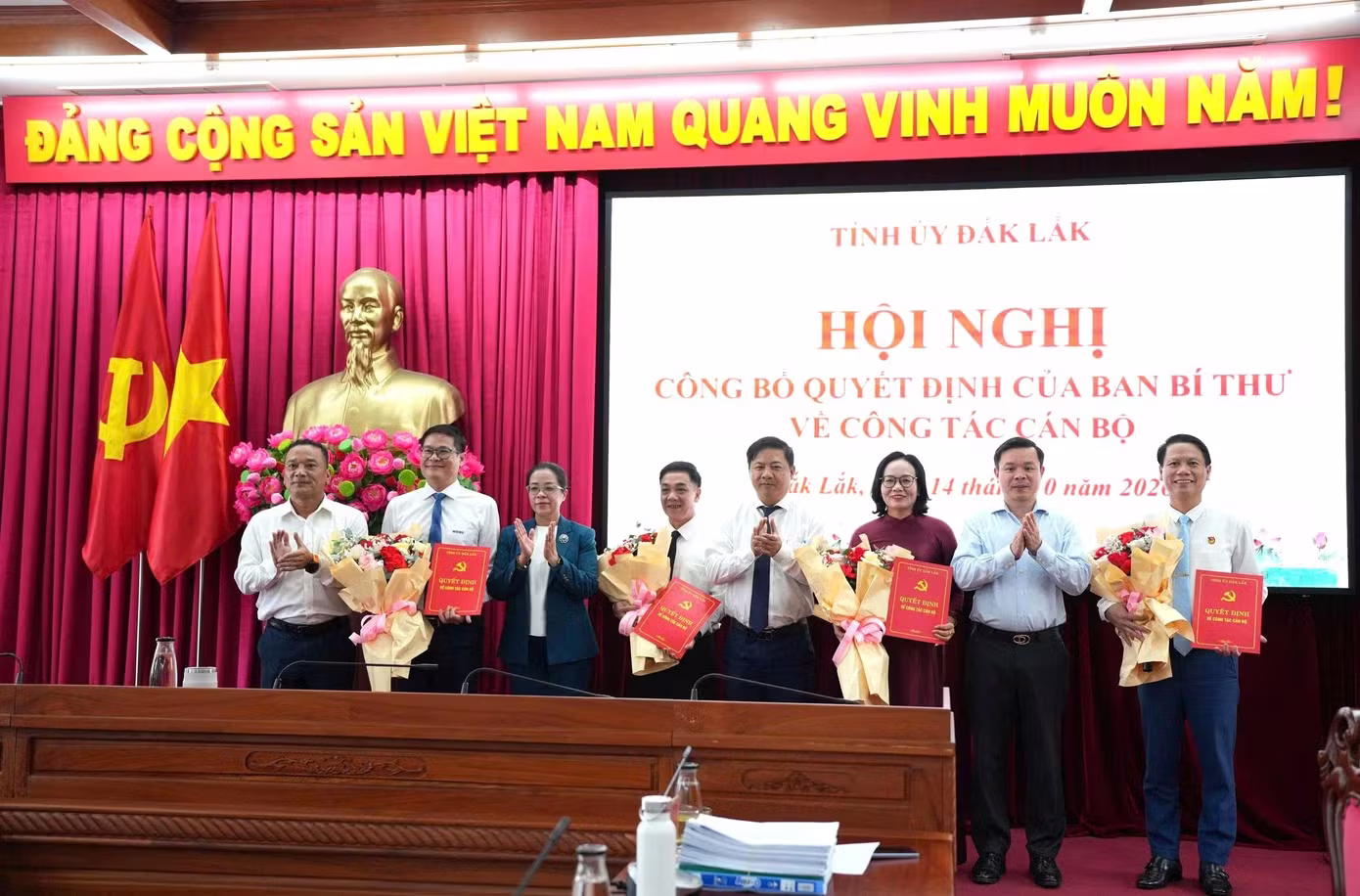 Ban Bí thư chỉ định 4 cán bộ tham gia Ban Chấp hành Đảng bộ Đắk Lắk