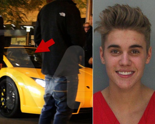 Justin Bieber bi tam giam vi dua xe trai phep hinh anh