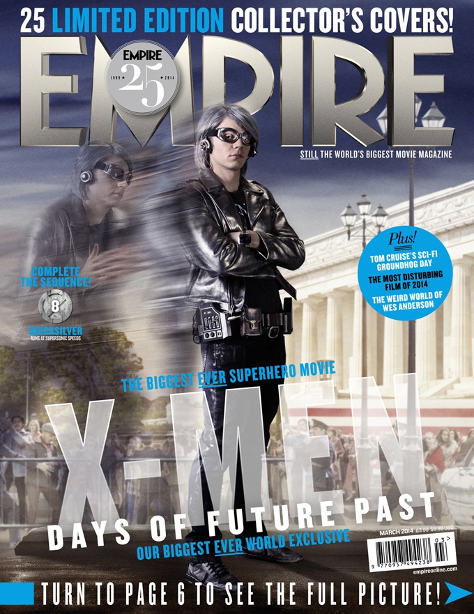 Tạo hình nhân vật Quicksilver do Evan Peters thủ vai trong X-Men Days of Future Past ra mắt trong mùa hè năm nay.