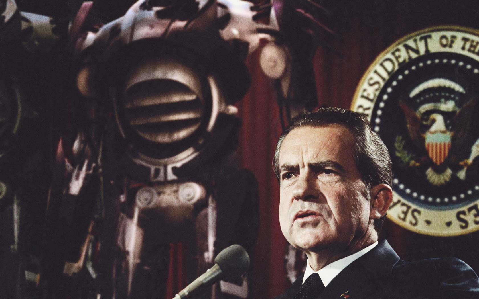 Thông qua một hợp đồng quốc phòng với chính quyền Nixon, Trask Industries bắt đầu sản xuất và triển khai các Sentinel Mark I. Dự án này nhằm nâng cao khả năng phòng vệ quốc gia, đồng thời đưa Hoa Kỳ rời xa khỏi Tiêu chuẩn vàng.