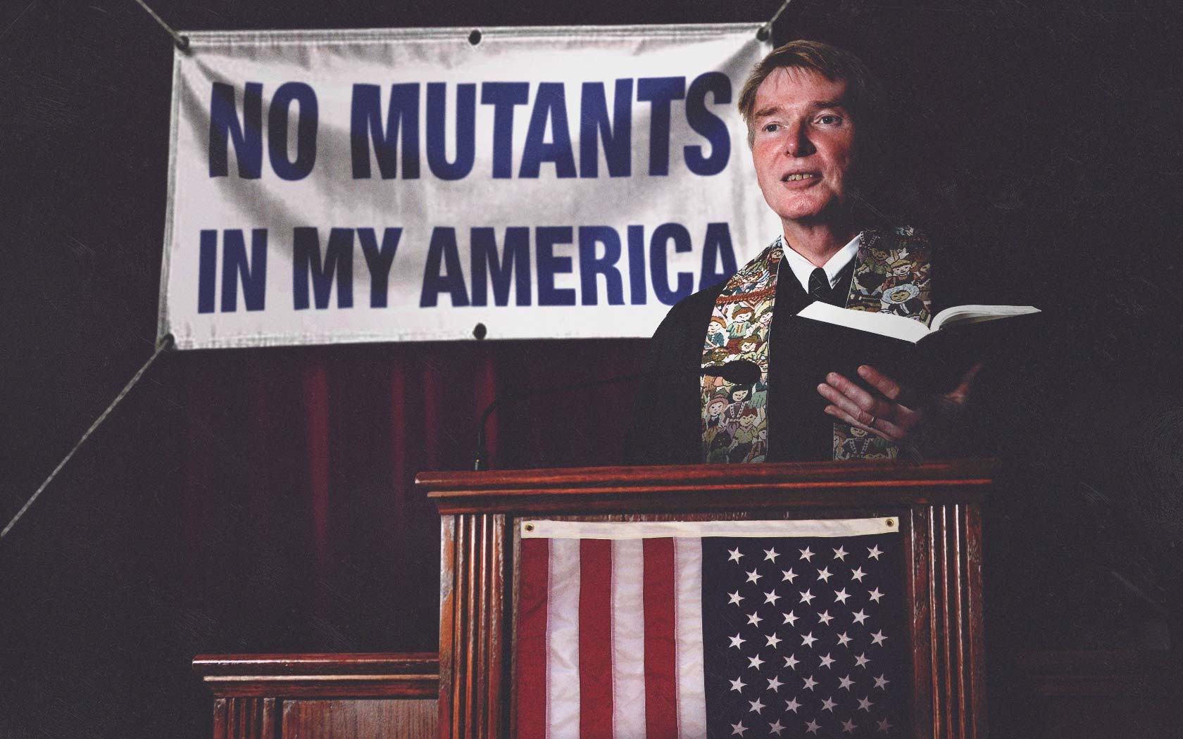 Nhà truyền giáo nổi tiếng, Bob Bell, và tổ chức của ông này mang tên Human Majority, là những người tiên phong trong phong trào chống người đột biến. Một trong những lời giáo huấn của họ là: bệnh tật chính là lời nguyền của Chúa với loài người vì đã để cho người đột biến có quyền bình đẳng.