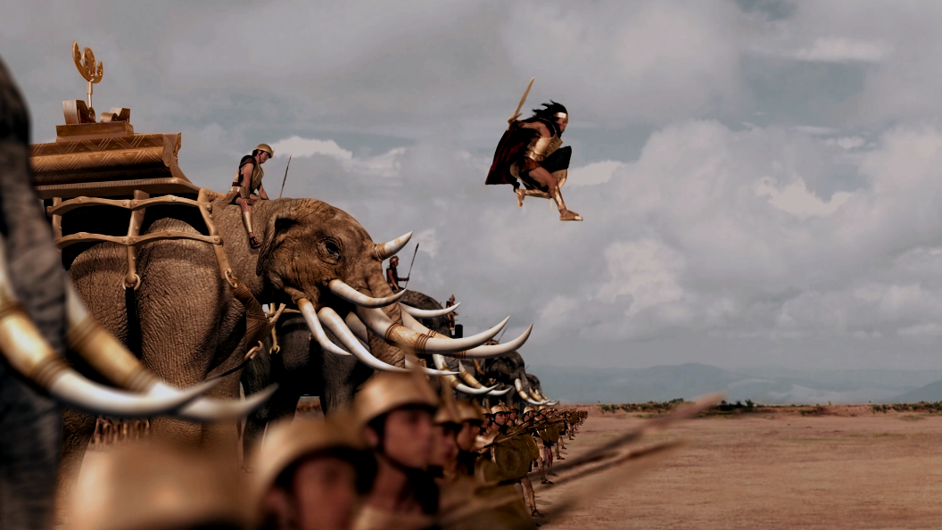 Trong Cuộc chiến với chằn tinh có tới 50% là sử dụng kỹ xảo 3D đúng chất Hollywood. Những cảnh 3D đều được làm và hoàn thiện bởi những du học sinh học về công nghệ làm phim từ Hollywood. Nhờ áp dụng công nghệ từ Hollywood nên những cảnh trong phim sinh động như thật giúp khán giả xem được những bối cảnh từ thời vua Hùng một cách chân thật nhất.