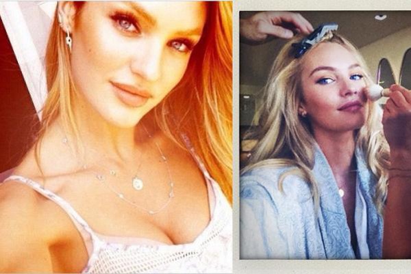 Là một trong số các“thiên thần nội y” chăm chụp hình tự sướng nhiều nhất, chân dài 25 tuổi luôn tranh thủ mọi lúc để chụp ảnh cho mình như khi đang được trang điểm, làm tóc hay nghỉ ngơi. Trong ảnh, Candice diện áo 2 dây trễ ngực làm lộ vòng 1 đầy đặn.