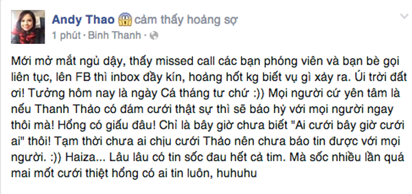 Thanh Thảo khẳng định cô vẫn chưa nhận lời